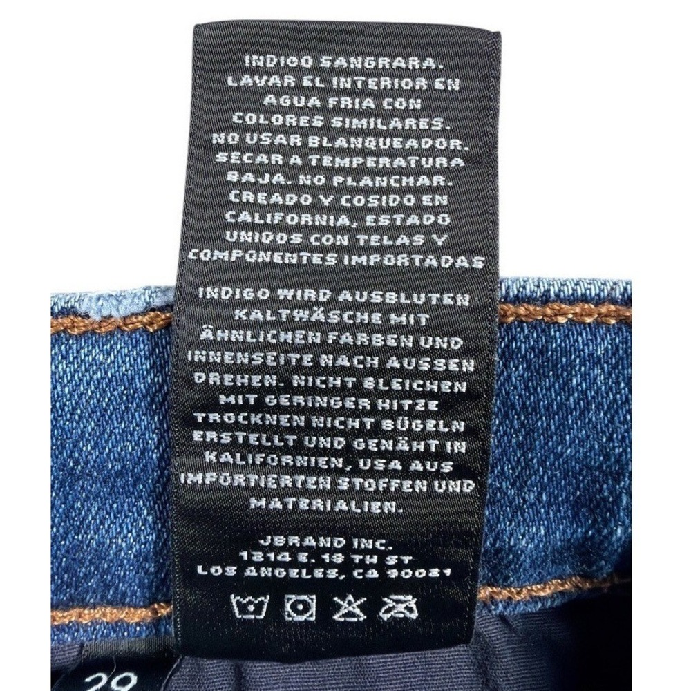 FRAME Le‎ Garcon Crop Jeans Womens 28 Blue Distressed Raw Hem Straight Leg Denim - Picture 11 of 12